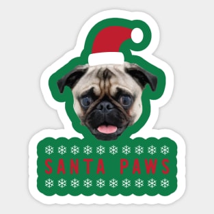 Santa Paws Sticker